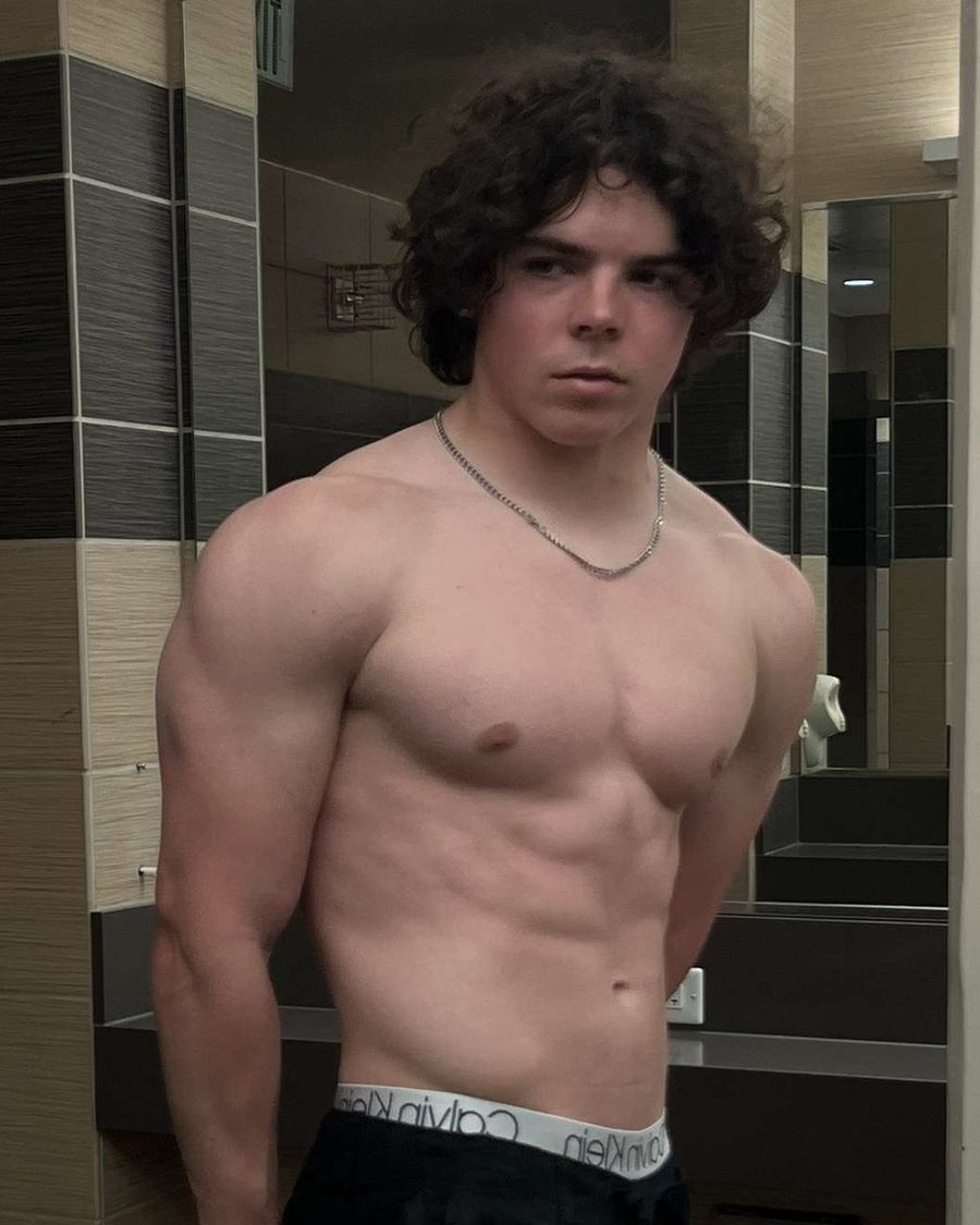 Ben during the phase when he was overeating
